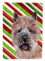 Norwich Terrier Candy Cane Christmas Flag Canvas House Size SC9806CHF