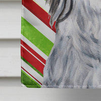 Havanese Candy Cane Christmas Flag Canvas House Size SC9809CHF