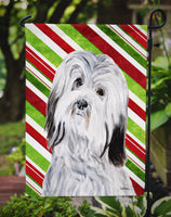 Havanese Candy Cane Christmas Flag Garden Size SC9809GF