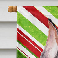 German Pinscher Candy Cane Christmas Flag Canvas House Size SC9812CHF