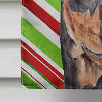 German Pinscher Candy Cane Christmas Flag Canvas House Size SC9812CHF