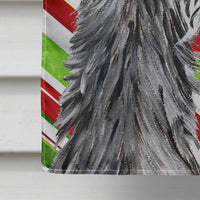 Scottish Deerhound Candy Cane Christmas Flag Canvas House Size SC9813CHF