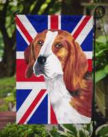 Beagle with English Union Jack British Flag Flag Garden Size SC9826GF