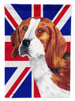 Beagle with English Union Jack British Flag Flag Garden Size SC9826GF