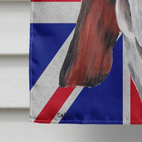 Basset Hound with English Union Jack British Flag Flag Canvas House Size SC9829CHF