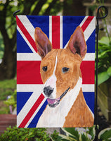 Basenji with English Union Jack British Flag Flag Garden Size SC9844GF