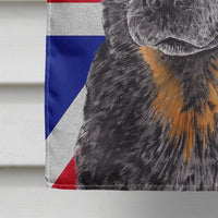 Australian Cattle Dog with English Union Jack British Flag Flag Canvas House Size SC9853CHF