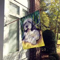 Bearded Collie Flag Canvas House Size