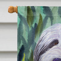 Bearded Collie Flag Canvas House Size