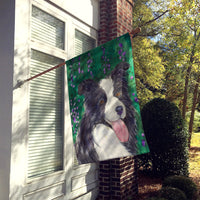 Border Collie Flag Canvas House Size