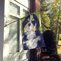 Bernese Mountain Dog Flag Canvas House Size