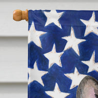 USA American Flag with French Bulldog Flag Canvas House Size