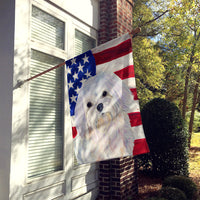 USA American Flag with Maltese Flag Canvas House Size