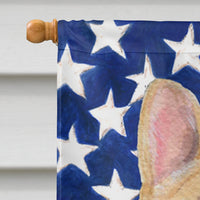 USA American Flag with French Bulldog Flag Canvas House Size