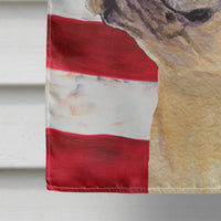 USA American Flag with French Bulldog Flag Canvas House Size