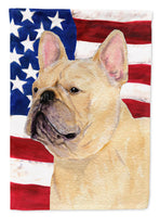 USA American Flag with French Bulldog Flag Canvas House Size