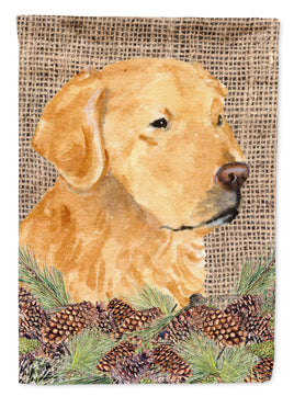 Golden Retriever Flag Canvas House Size