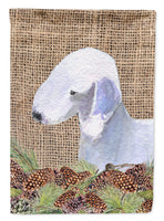 Bedlington Terrier Flag Canvas House Size