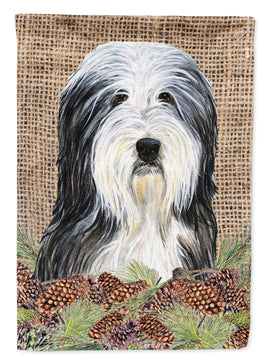 Bearded Collie Flag Canvas House Size