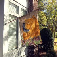 Chow Chow Flag Canvas House Size