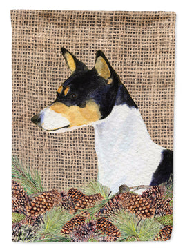 Basenji Flag Canvas House Size