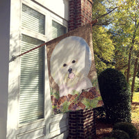 Bichon Frise Flag Canvas House Size