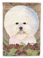 Bichon Frise Flag Canvas House Size