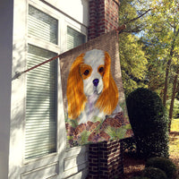 Cavalier Spaniel Flag Canvas House Size