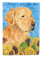 Golden Retriever Flag Canvas House Size