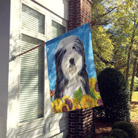 Bearded Collie Flag Canvas House Size