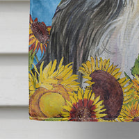 Bearded Collie Flag Canvas House Size