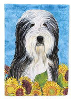 Bearded Collie Flag Canvas House Size