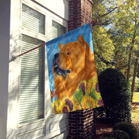 Chow Chow Flag Canvas House Size