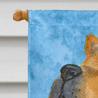 Chow Chow Flag Canvas House Size