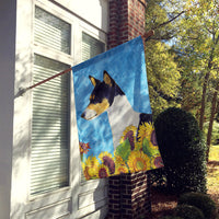 Basenji Flag Canvas House Size