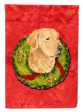 Golden Retriever Flag Canvas House Size