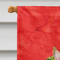 Bull Terrier Flag Canvas House Size