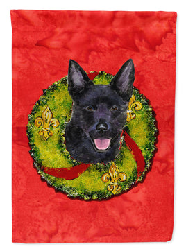 Australian Kelpie Flag Canvas House Size