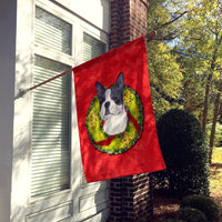 Boston Terrier Flag Canvas House Size