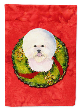 Bichon Frise Flag Canvas House Size