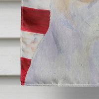 USA American Flag with Chihuahua Flag Canvas House Size