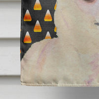 Chihuahua Candy Corn Halloween Portrait Flag Canvas House Size