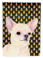 Chihuahua Candy Corn Halloween Portrait Flag Canvas House Size