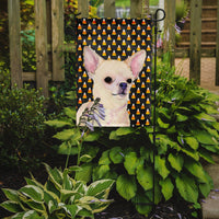 Chihuahua Candy Corn Halloween Portrait Flag Garden Size