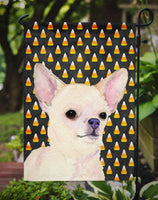 Chihuahua Candy Corn Halloween Portrait Flag Garden Size