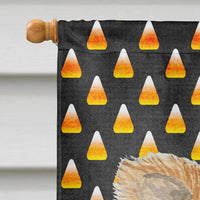 Chihuahua Candy Corn Halloween Portrait Flag Canvas House Size