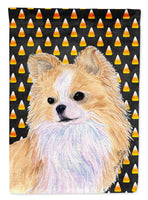 Chihuahua Candy Corn Halloween Portrait Flag Canvas House Size