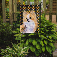 Chihuahua Candy Corn Halloween Portrait Flag Garden Size