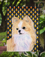 Chihuahua Candy Corn Halloween Portrait Flag Garden Size