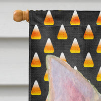 Chihuahua Candy Corn Halloween Portrait Flag Canvas House Size